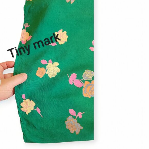 Modcloth Buttoned Belted Floral Shift Dress size L - Picture 8 of 8